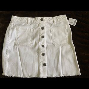 UO BDG white mini skirt NWT